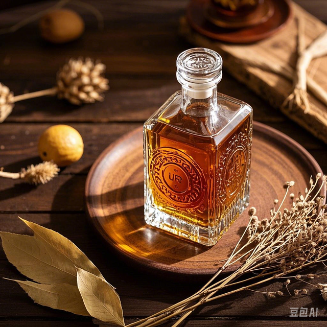  Moderne benutzerdefinierte Etiketten prägen Designglas Tequila -Flaschen 