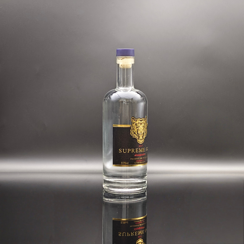 Luxus elegante Wodka -Glasflaschenverpackungen mit Premium -Oberflächen