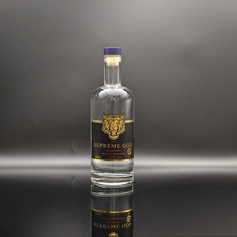 Luxus elegante Wodka -Glasflaschenverpackungen mit Premium -Oberflächen
